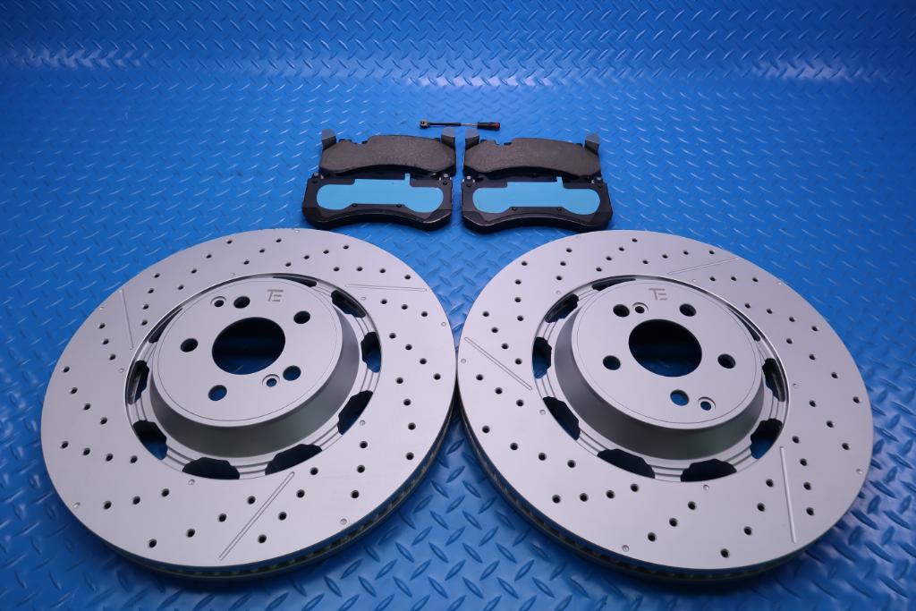 Mercedes E63 AMG S front brake pads & rotors TopEuro #12521