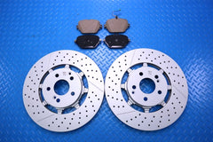 Mercedes E63 AMG S rear brake pads & rotors Low Dust TopEuro #13022