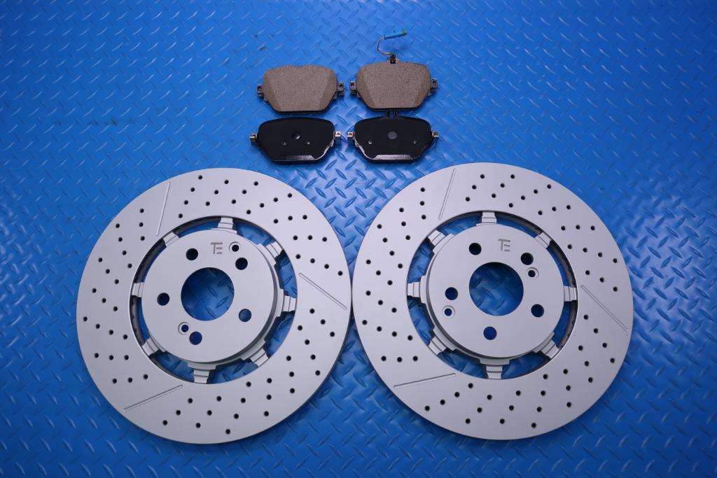 Mercedes E63 AMG S rear brake pads & rotors TopEuro #12524