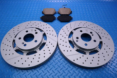 Mercedes E63 AMG S rear brake pads & rotors Low Dust TopEuro #13022