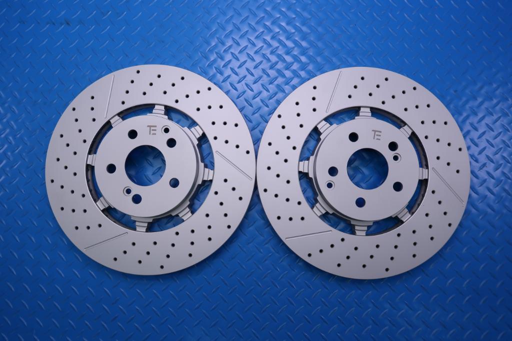 Mercedes E63 AMG S rear brake disc rotors x2 pcs TopEuro #12525