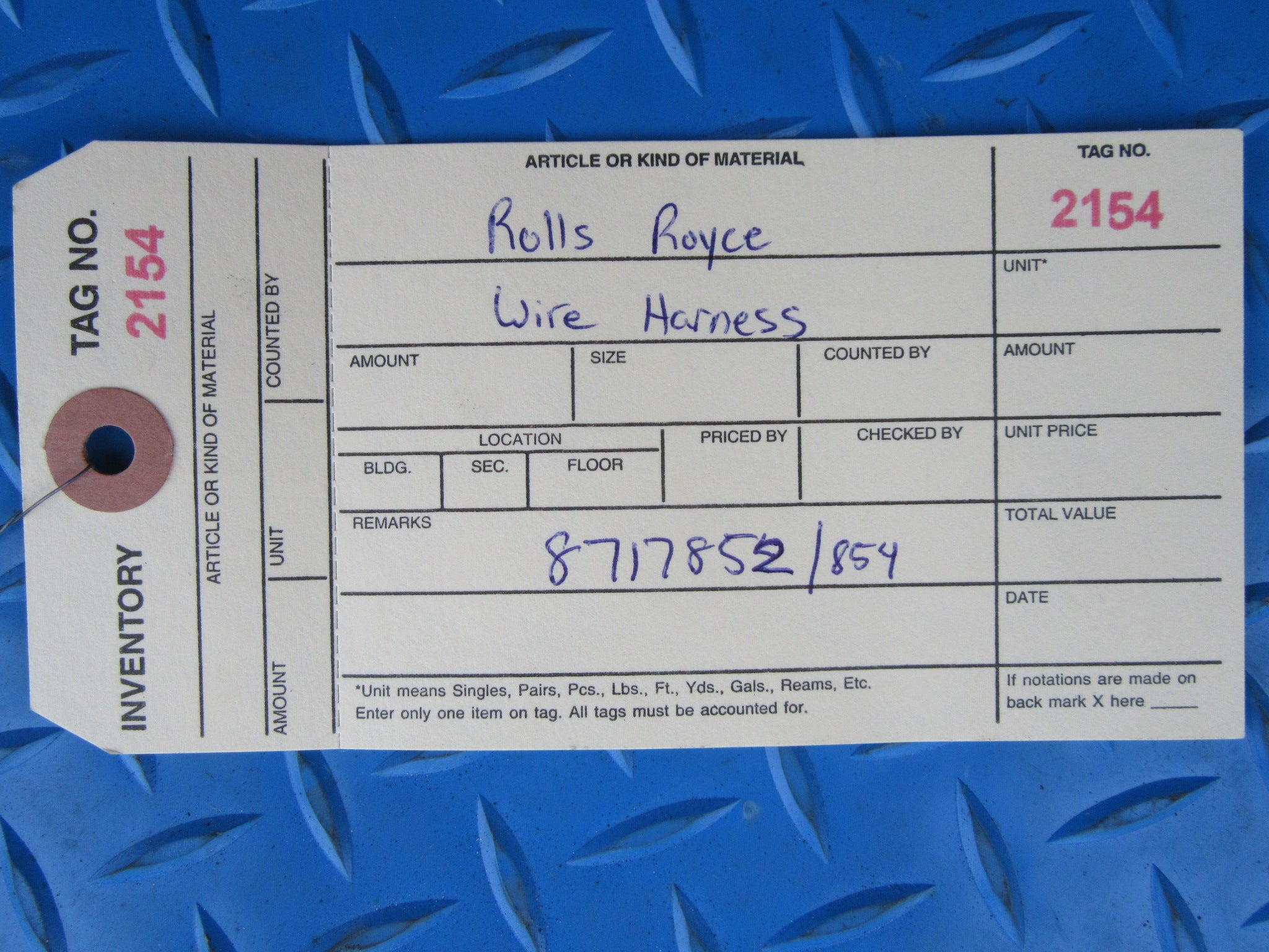 Rolls Royce Cullinan front bumper wire harness #2154