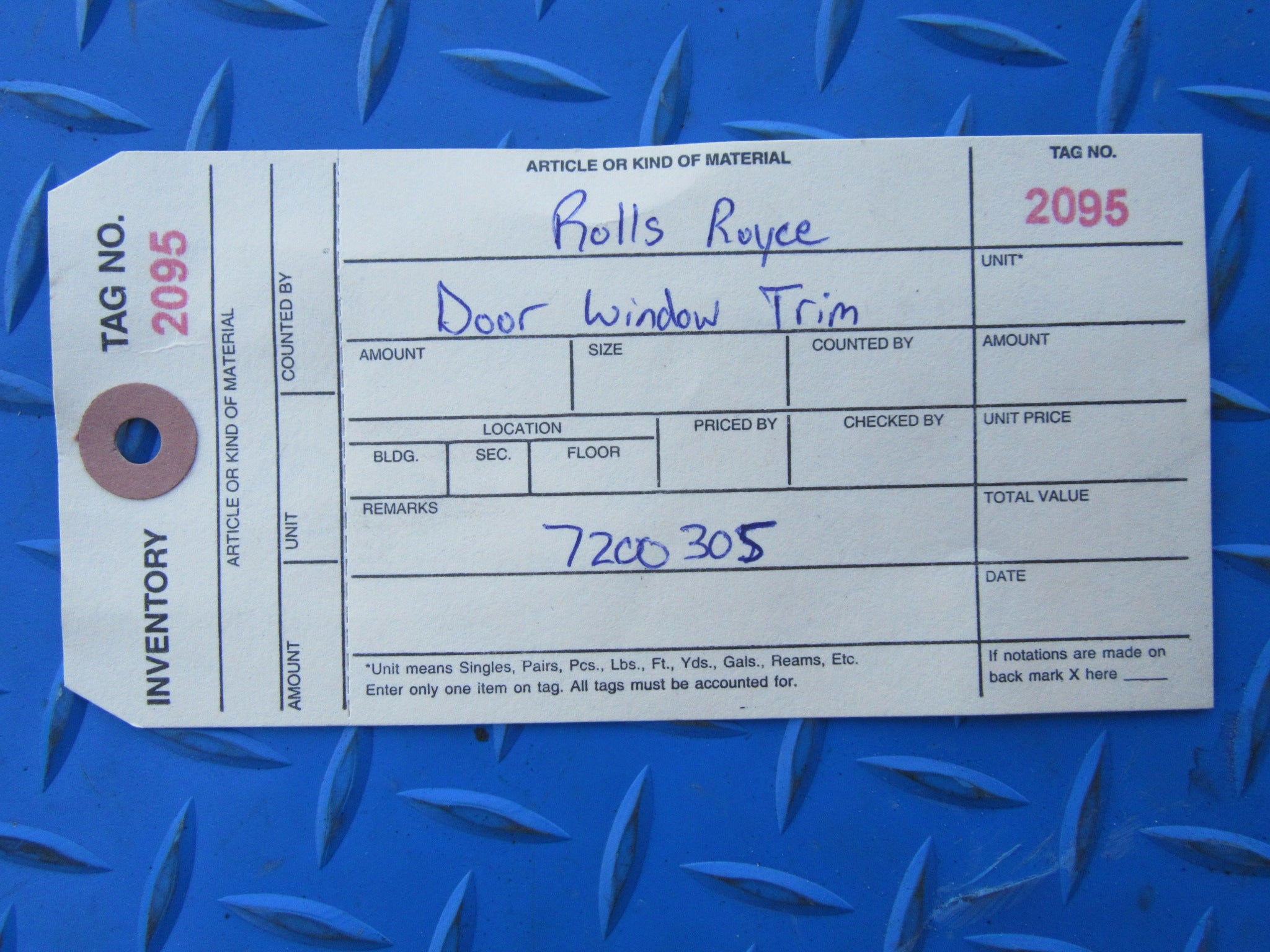 Rolls Royce Ghost right front door window exterior chrome trim #2095