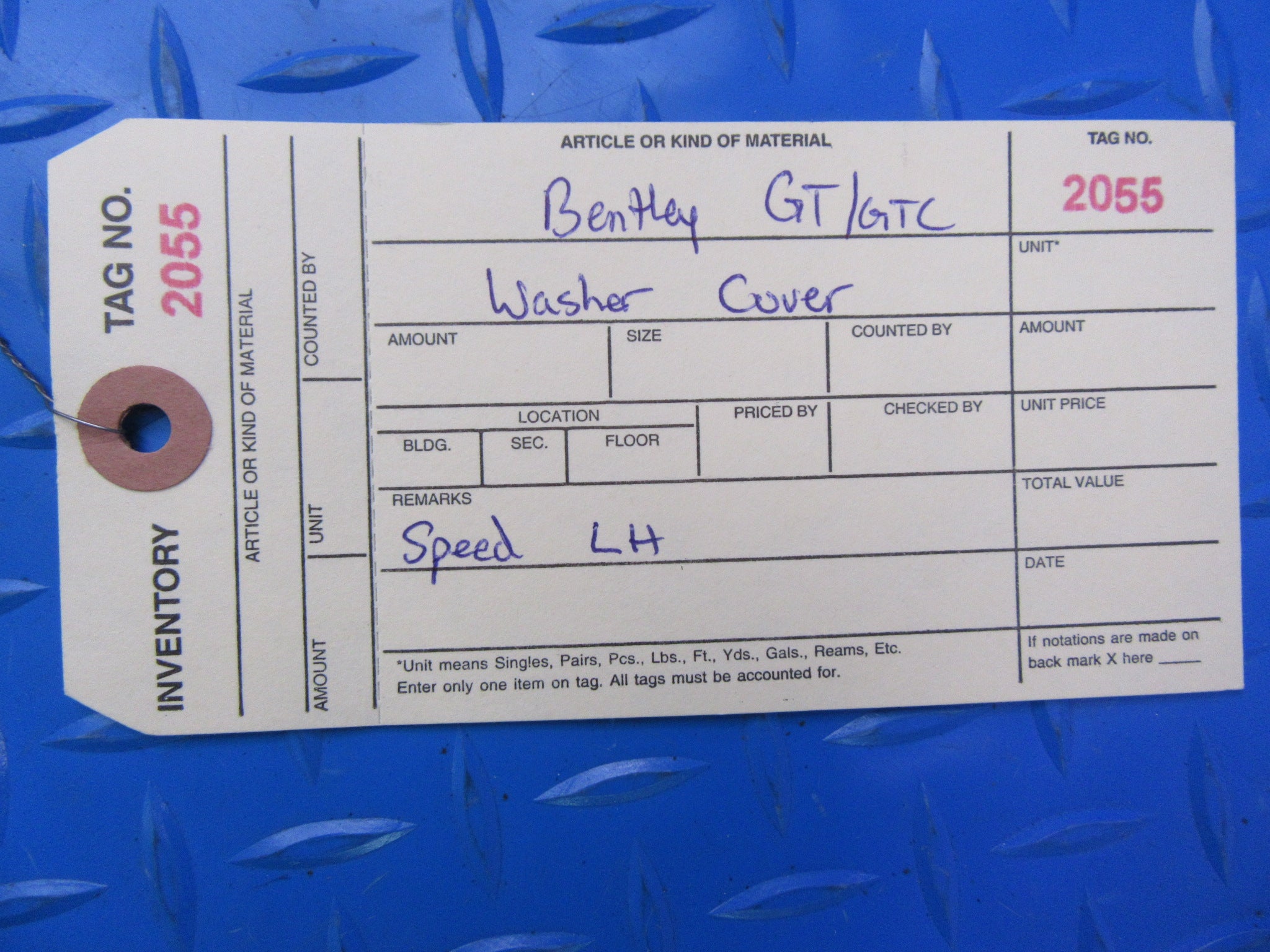 Bentley Continental GT GTC Speed left headlight washer cover #2055