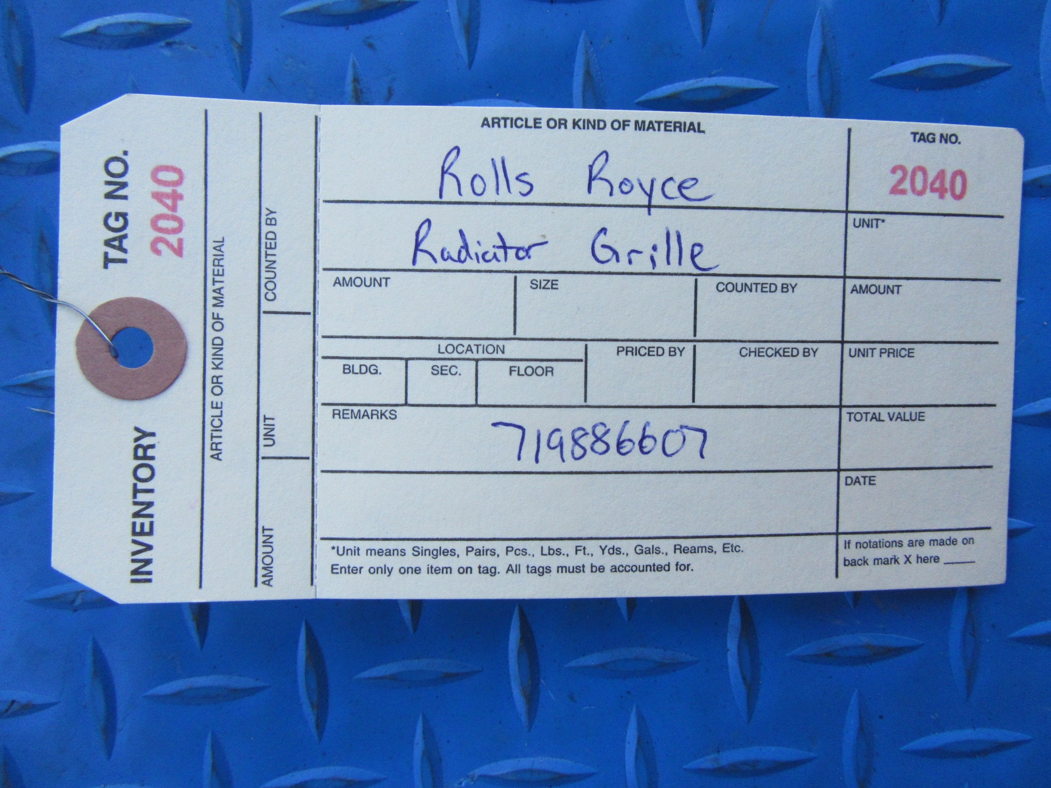 Rolls Royce Ghost radiator grille #2040