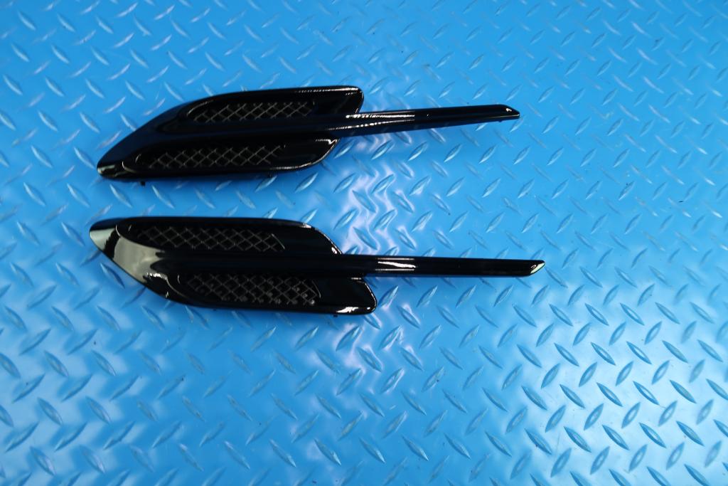 Bentley Continental Gt Gtc black left right fender air vent grill 2pcs #12299