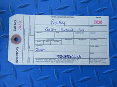 Bentley Continental GT GTC radiator grille surround trim #2030