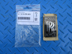 Rolls Royce Ghost Spectre Cullinan Black Badge emblem NEW OEM #2015