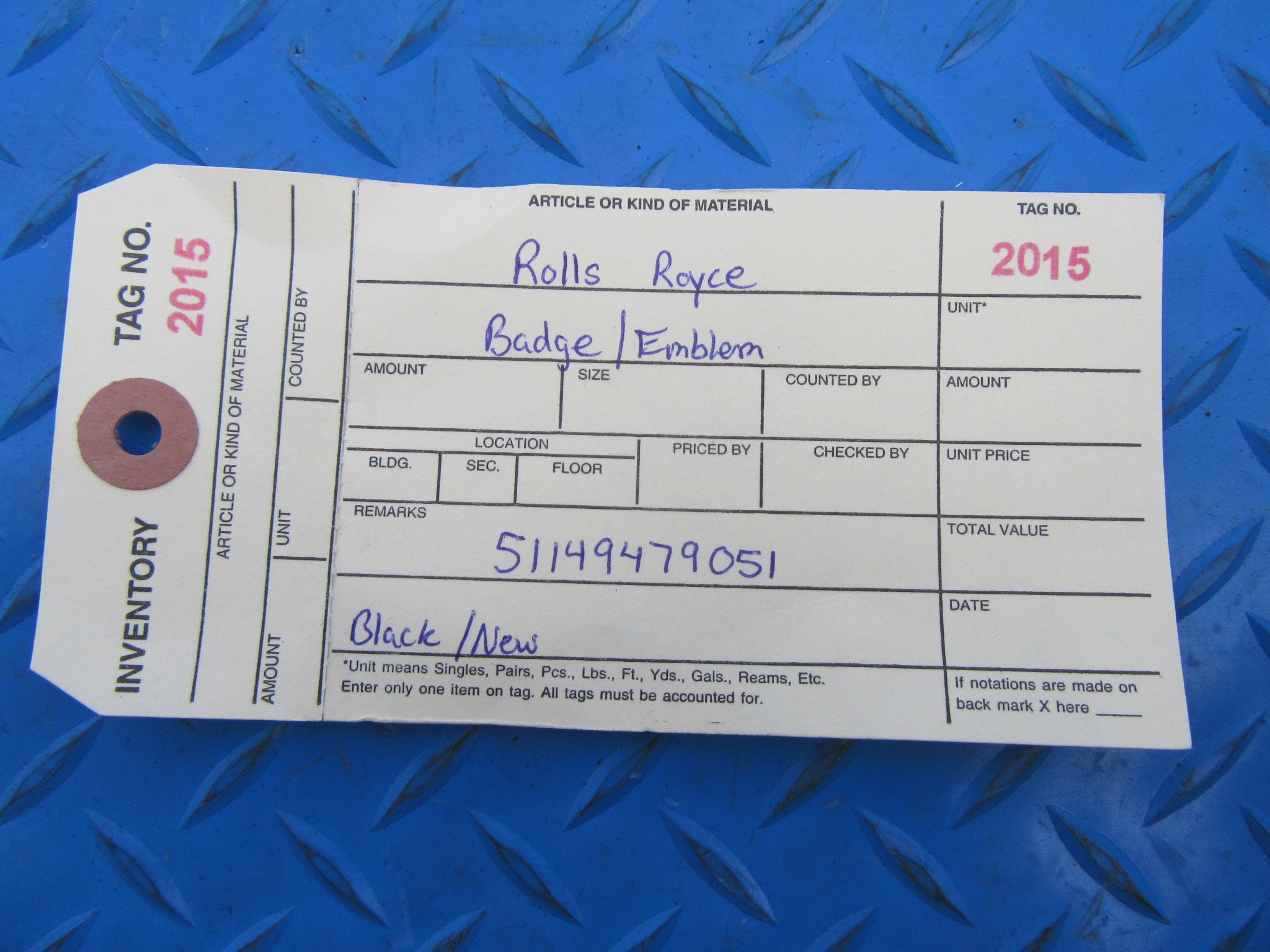 Rolls Royce Ghost Spectre Cullinan Black Badge emblem NEW OEM #2015