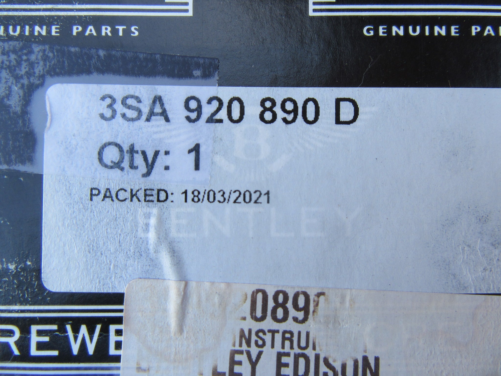 Bentley Continental GT GTC speedometer #2001