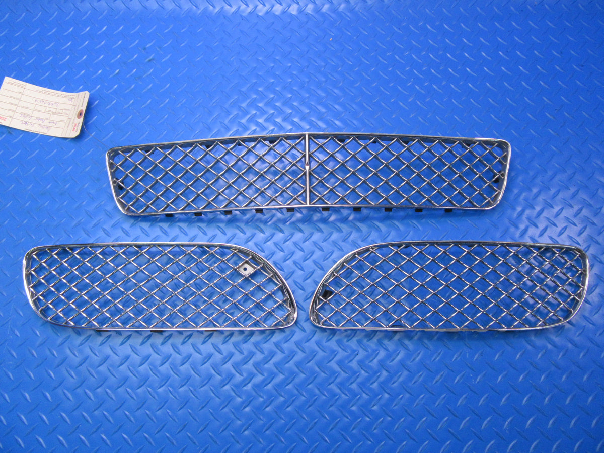 Bentley Continental GT GTC front bumper grilles metal Chrome #2048