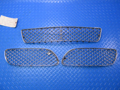 Bentley Continental GT GTC front bumper grilles metal Chrome #2048
