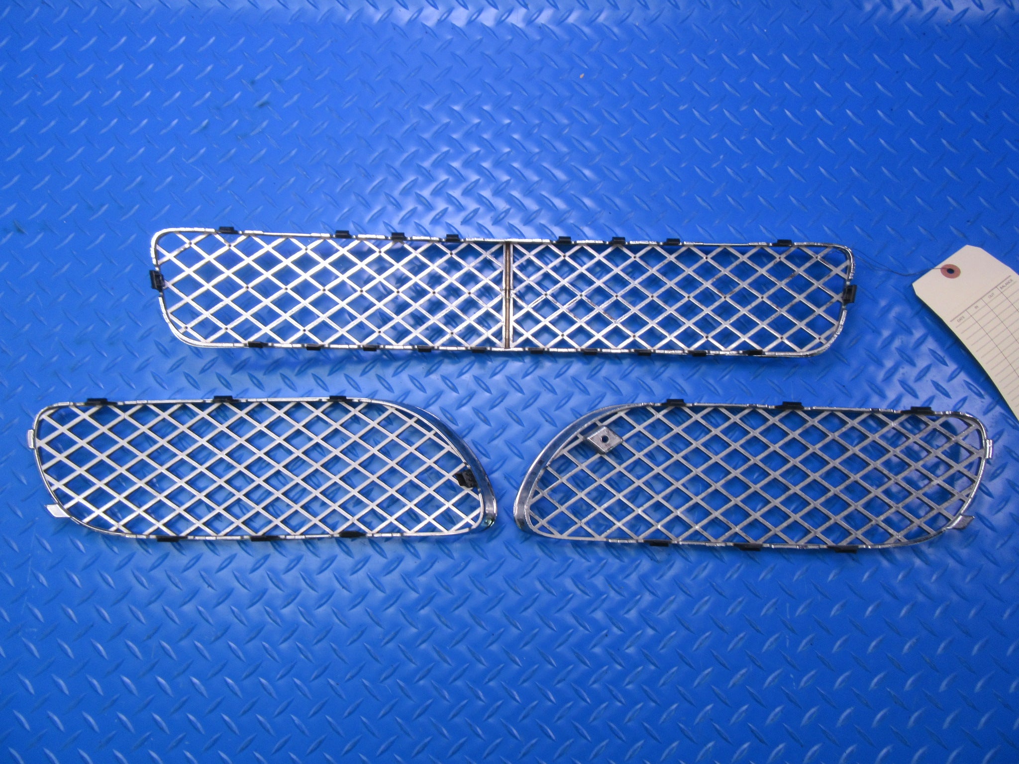 Bentley Continental GT GTC front bumper grilles metal Chrome #2048
