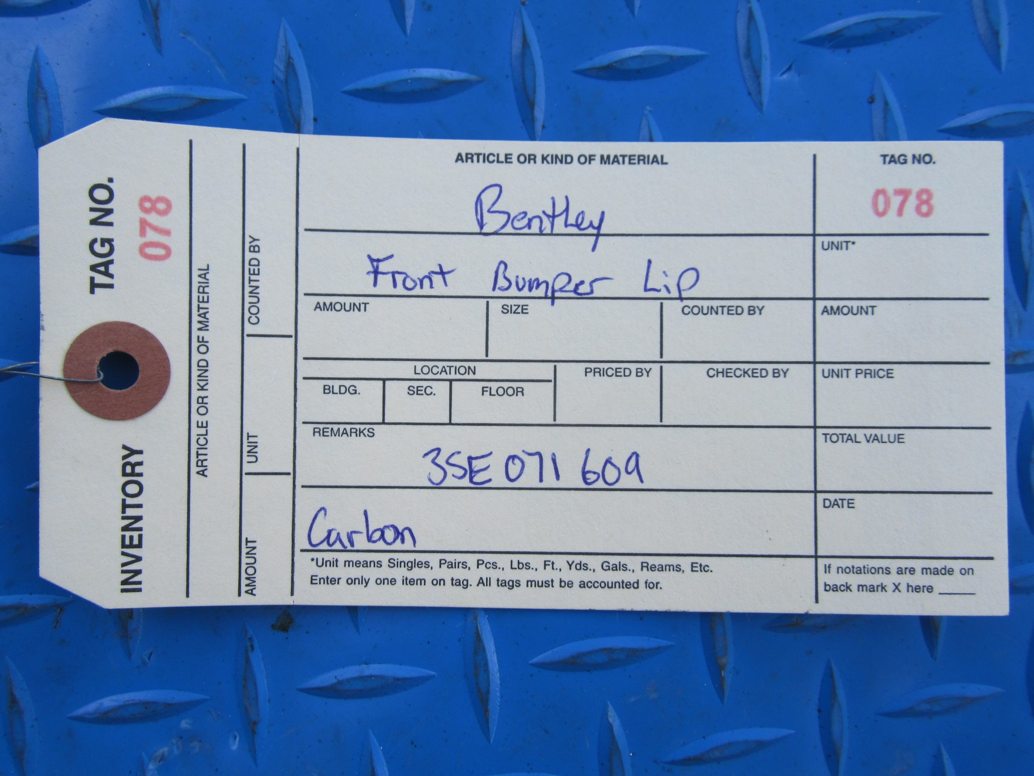 Bentley Continental Flying Spur front bumper lip spoiler #0078