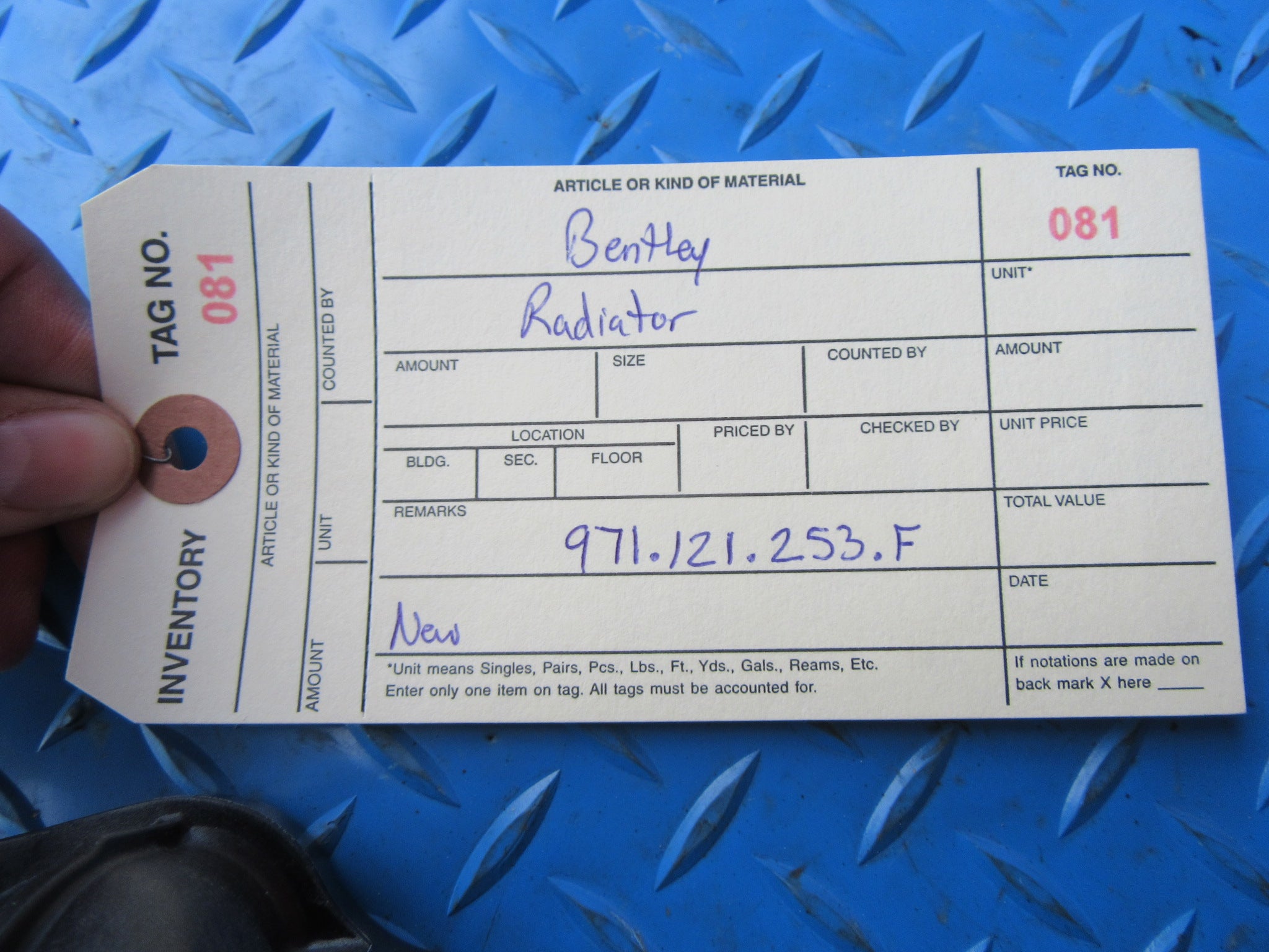 Bentley Continental Flying Spur GT GTC radiator #0081