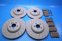 Mercedes S class S550 S560 front rear brake pads & co-cast rotors #13028