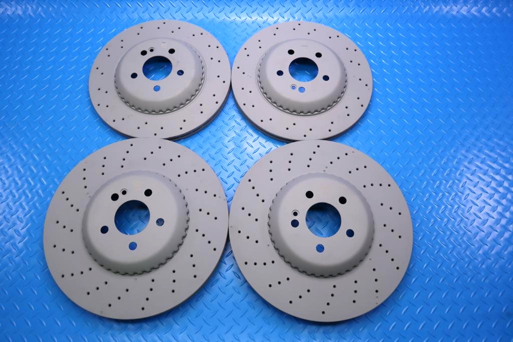 Mercedes S class S550 S560 front & rear brake disc co-cast rotors #13029