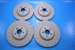 Mercedes S class S550 S560 front & rear brake disc co-cast rotors #13029