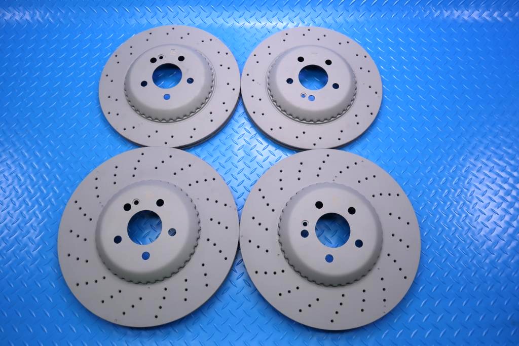 Mercedes S class S550 S560 front & rear brake disc co-cast rotors #13029
