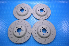 Mercedes S class S550 S560 front & rear brake disc co-cast rotors #13029