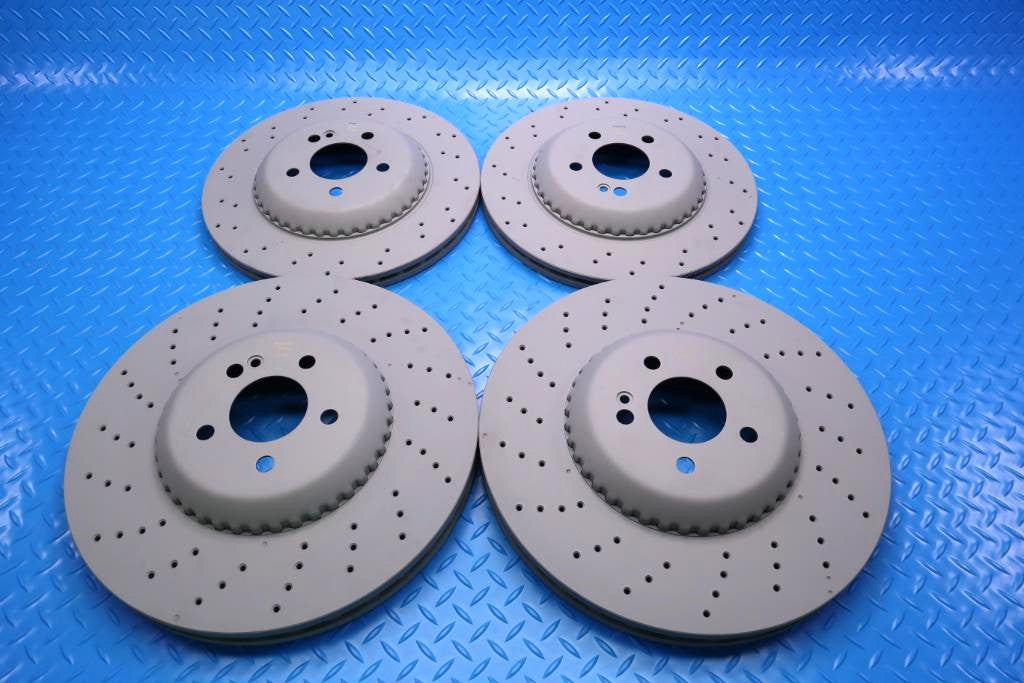 Mercedes S class S550 S560 front & rear brake disc co-cast rotors #13029