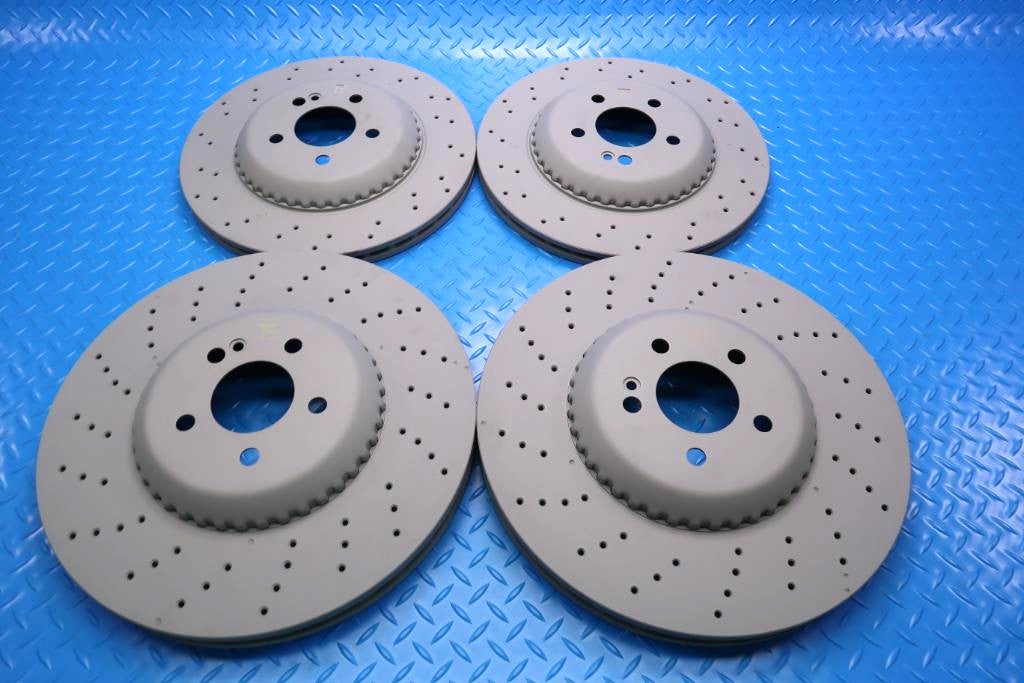 Mercedes S class S550 S560 front & rear brake disc co-cast rotors #13029