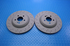 Mercedes S class S550 S560 rear brake disc co-cast rotors #13034