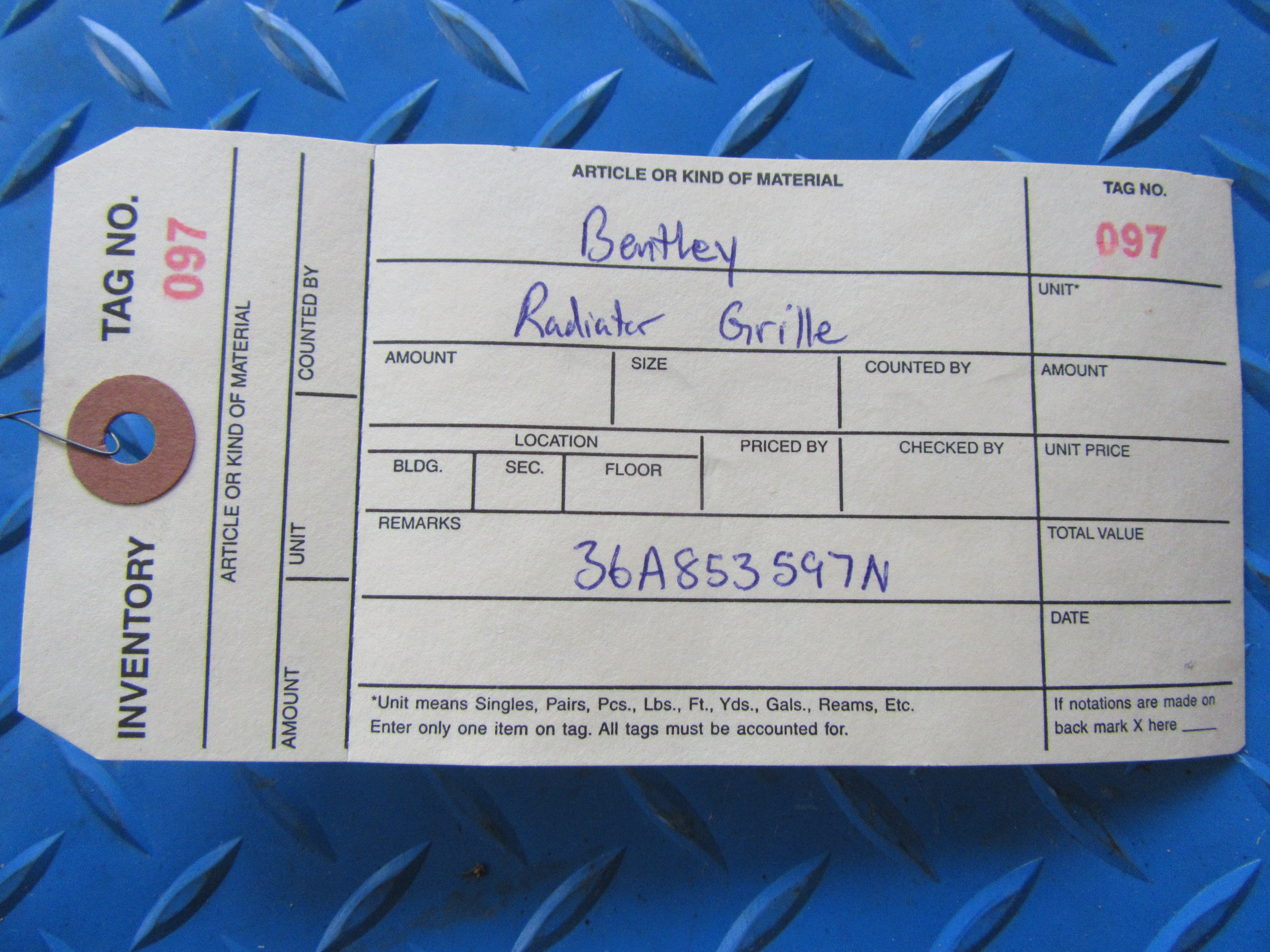 Bentley Bentayga EWB Azure radiator chrome grille #0097