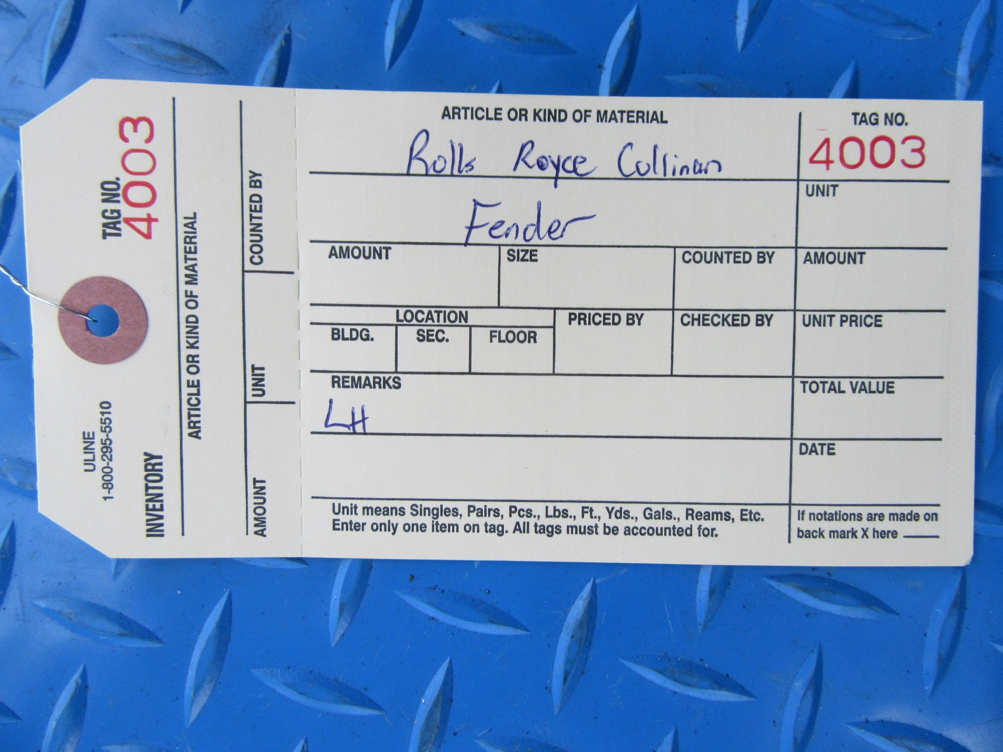 Rolls Royce Cullinan left fender #4002