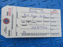 Bentley Continental Flying Spur right front bumper grille Chrome #4011