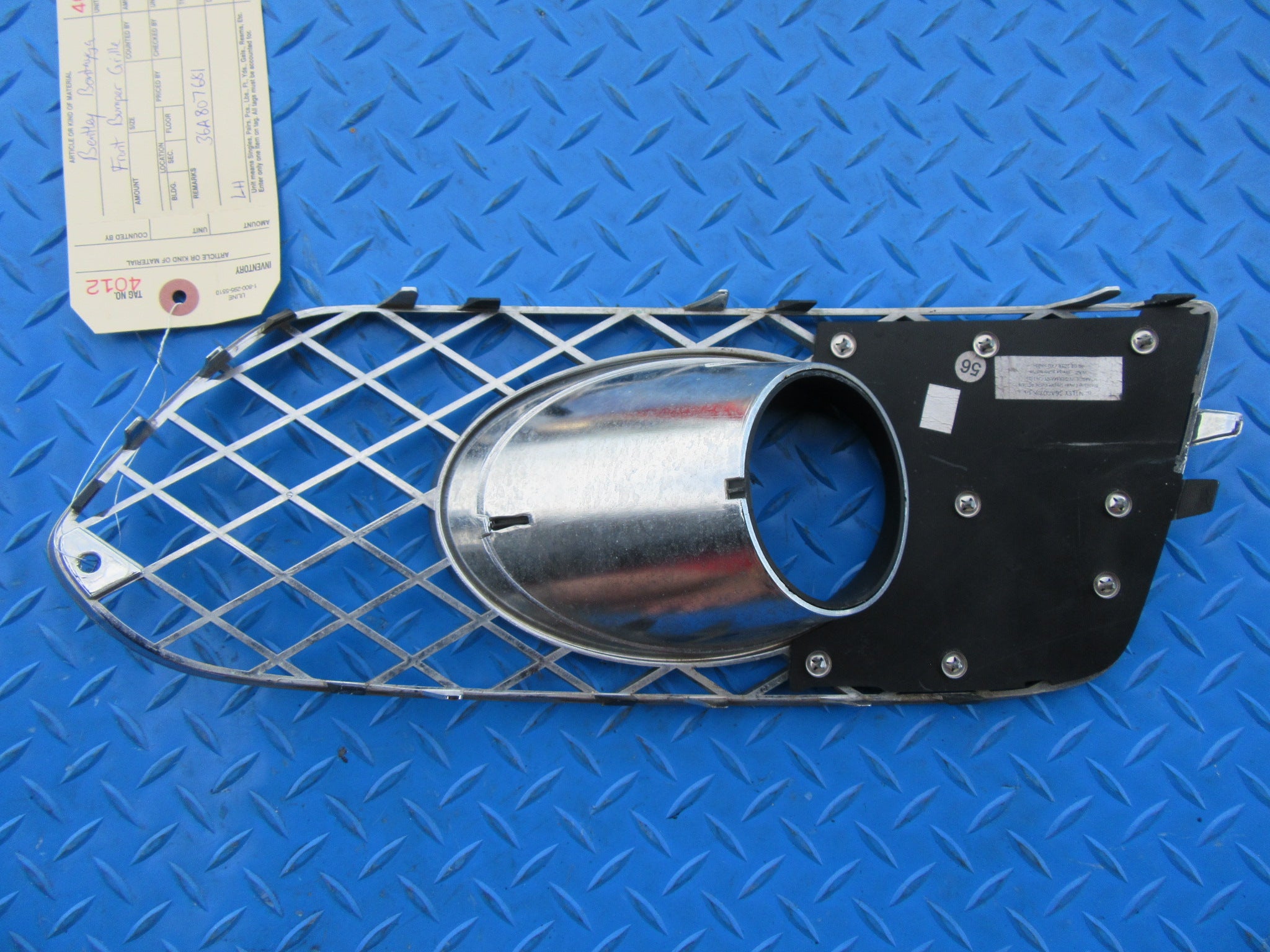 Bentley Bentayga left bumper grille Chrome #4012