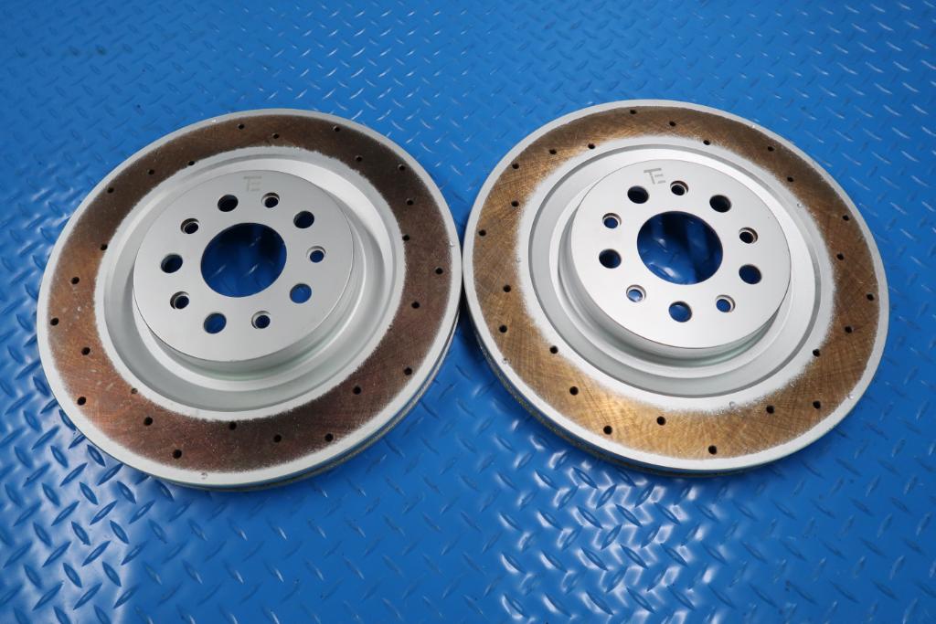 Maserati Ghibli 3.8 Trofeo rear brake disc rotors TopEuro #12262