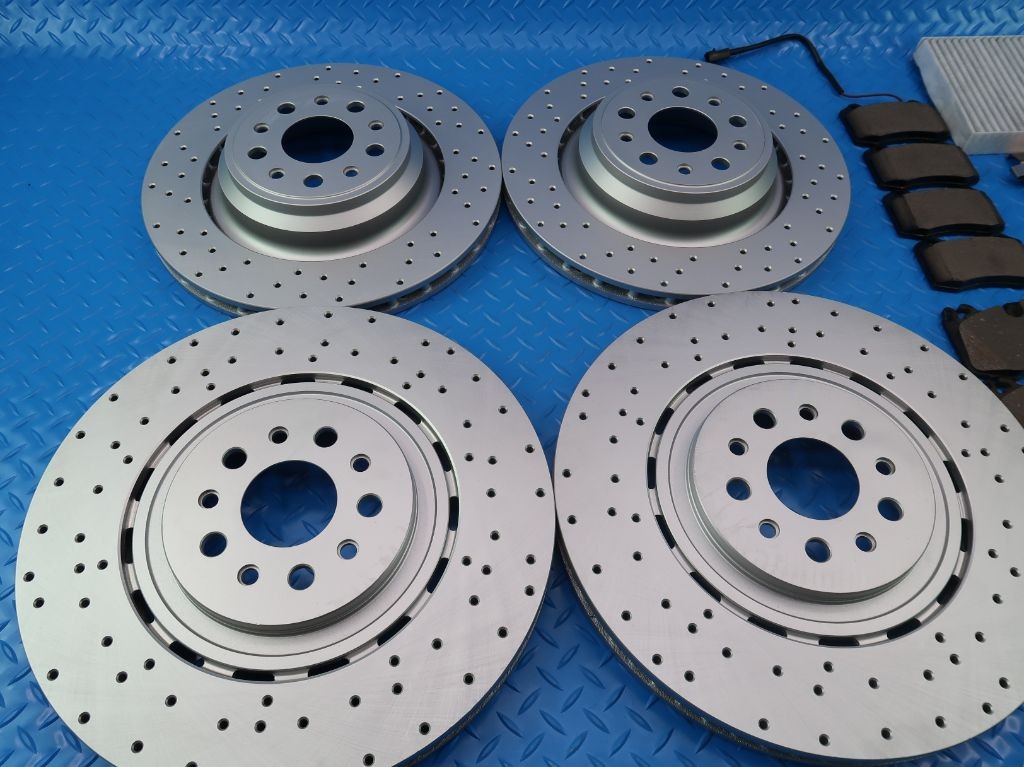 Maserati Quattroporte GTS front rear brake pads & rotors TopEuro #9803