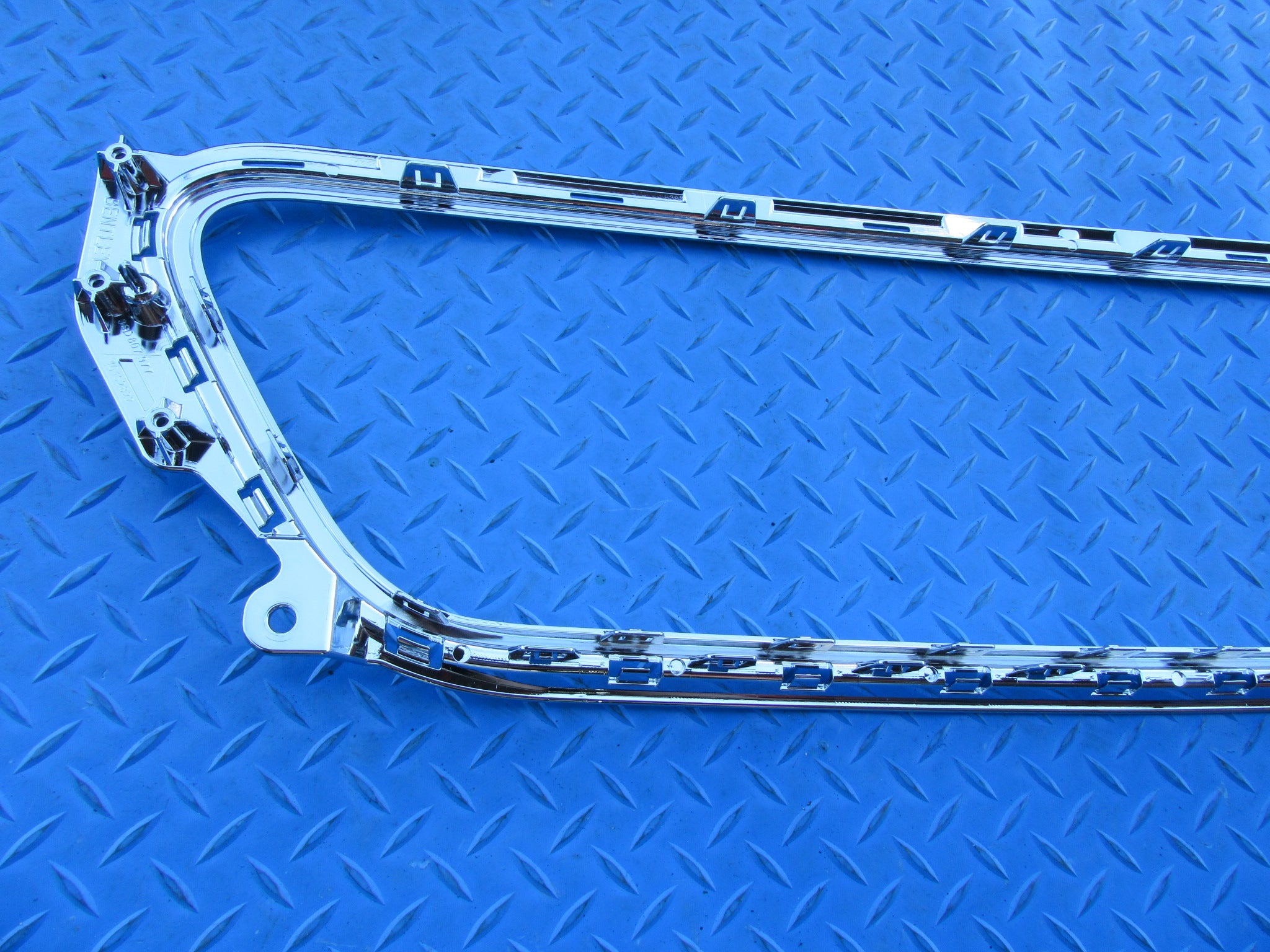 Bentley Continental GT GTC rear bumper license plate surround trim NEW OEM #4060