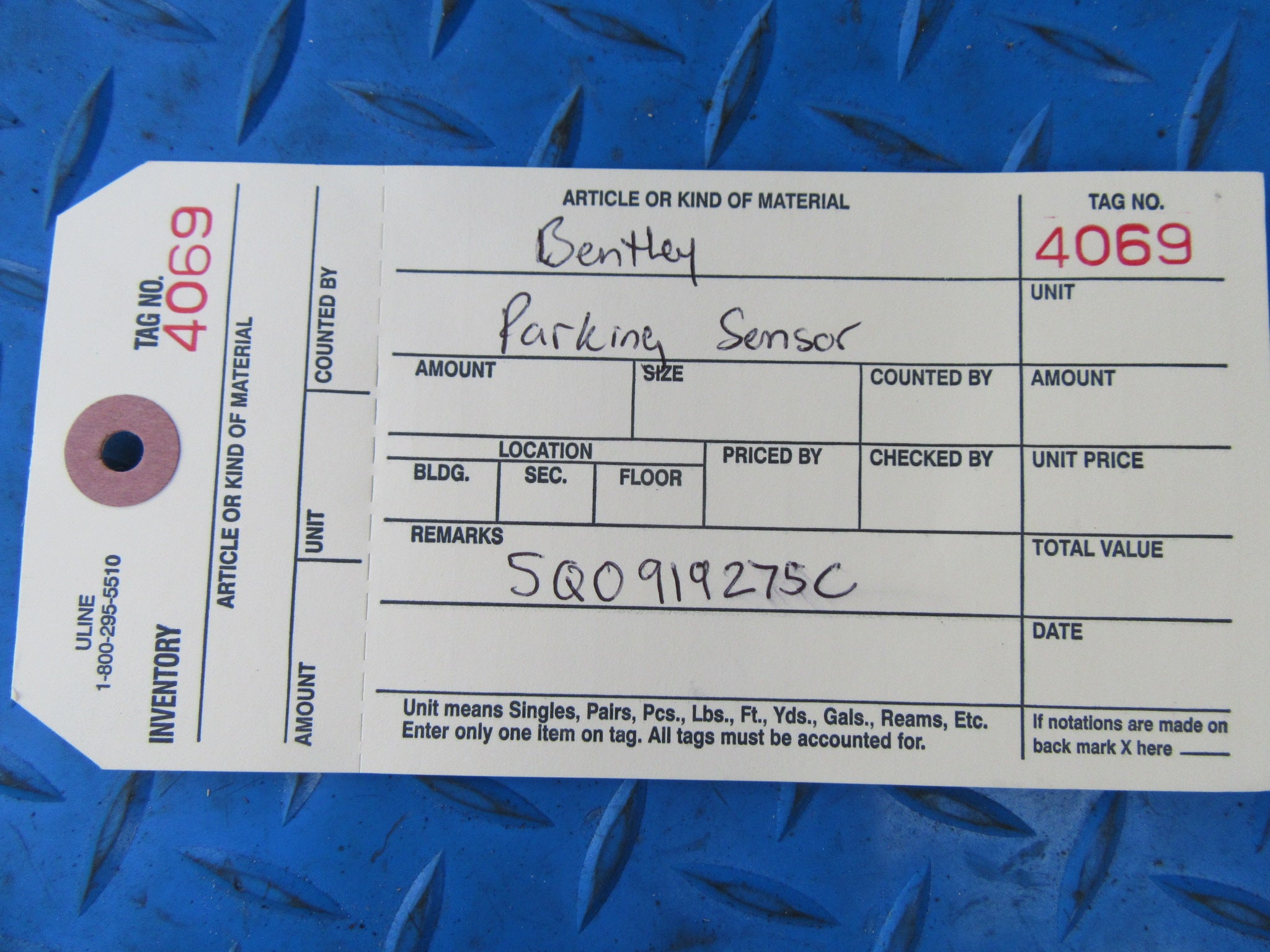 Bentley Bentayga front bumper grille pdc sensor #4069