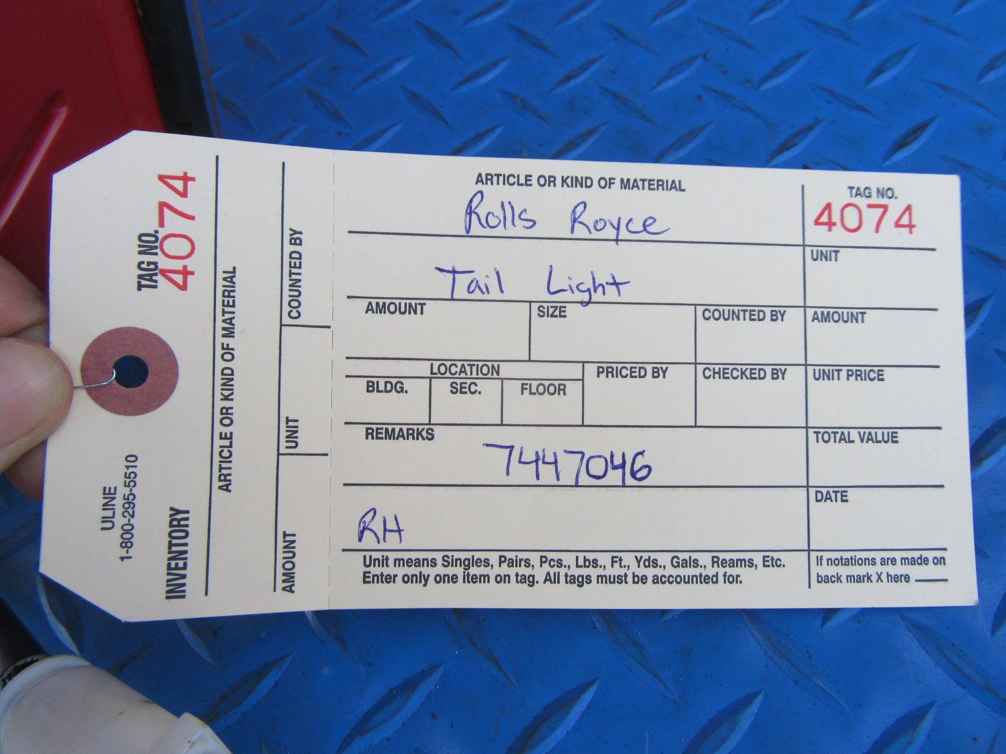 Rolls Royce Cullinan right tail light #4074