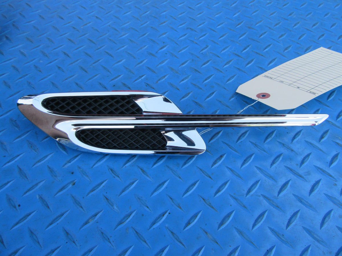 Bentley Continental GT GTC left fender chrome air vent grille #4091
