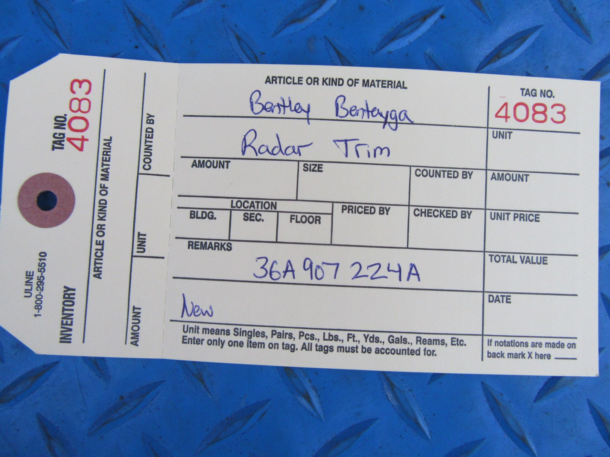 Bentley Bentayga ACC radar cover trim NEW #4083