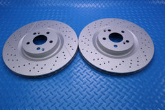 Mercedes Glc63 Gt63 Gt53 Amg rear brake disc rotors 2pc TopEuro #12346