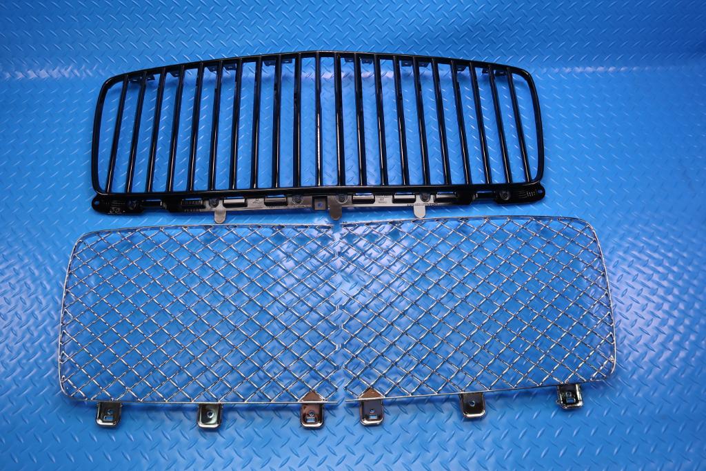 Bentley Bentayga Ewb Azure front black radiator grille + chrome inserts #12832