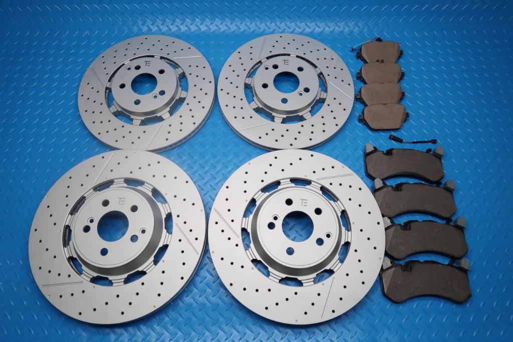 Mercedes E63 S AMG front rear brake pads & rotors TopEuro #12918