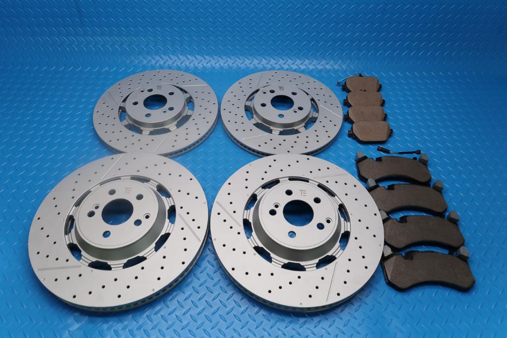Mercedes E63 S AMG front rear brake pads & rotors TopEuro #12918