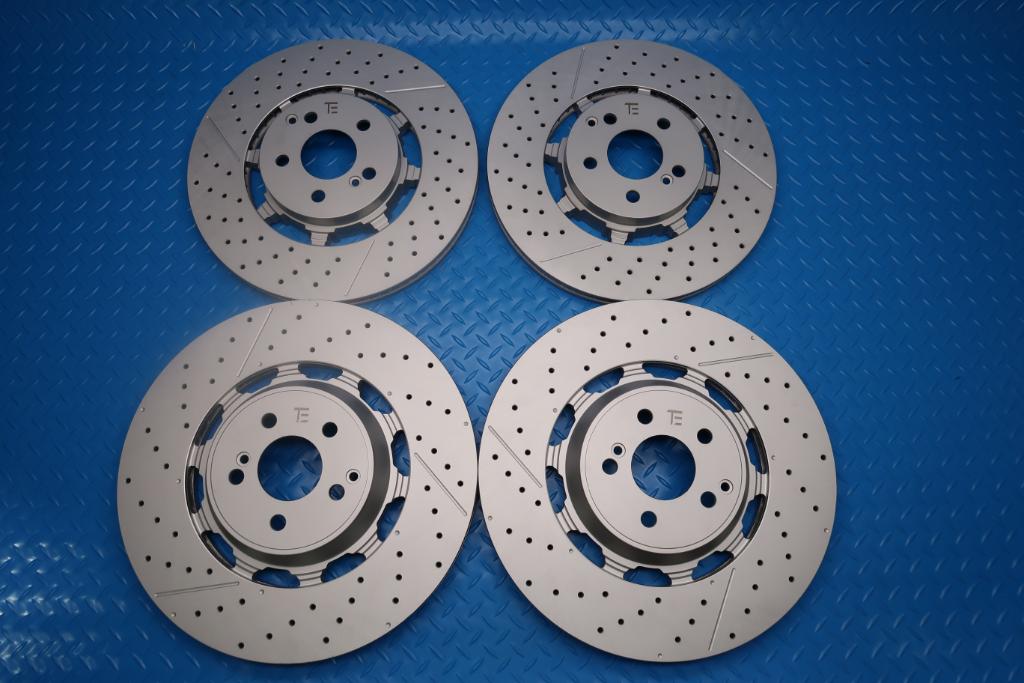 Mercedes E63 AMG S front & rear brake disc rotors TopEuro #12919