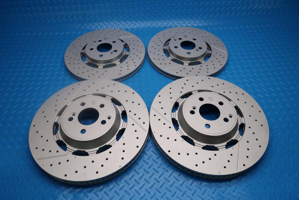 Mercedes E63 AMG S front & rear brake disc rotors TopEuro #12919