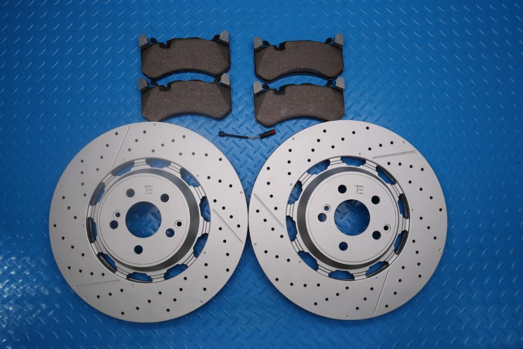 Mercedes E63 AMG S front brake pads & rotors TopEuro #12920