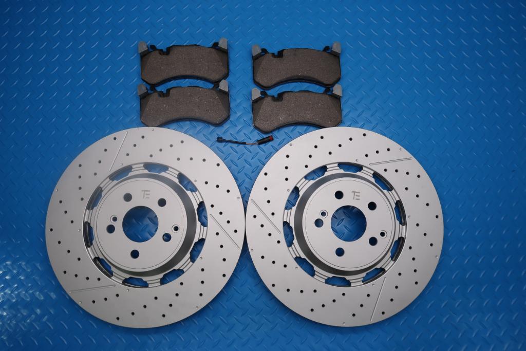 Mercedes E63 AMG S front brake pads & rotors TopEuro #12920