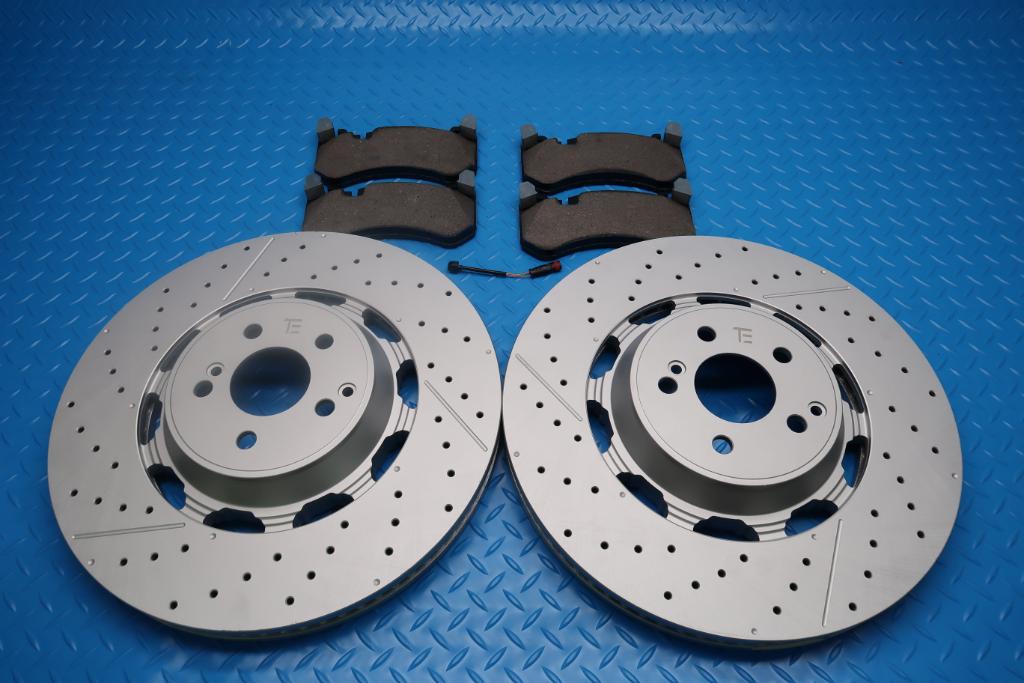 Mercedes E63 AMG S front brake pads & rotors TopEuro #12920