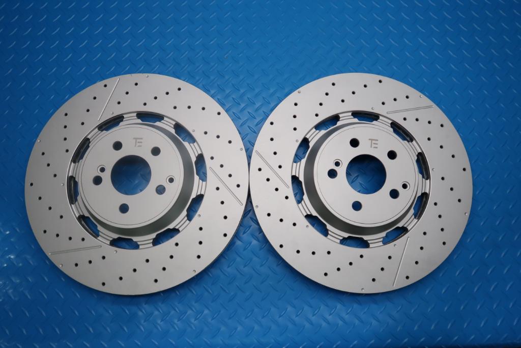 Mercedes E63 AMG S front brake disc rotors 2pcs TopEuro #12921