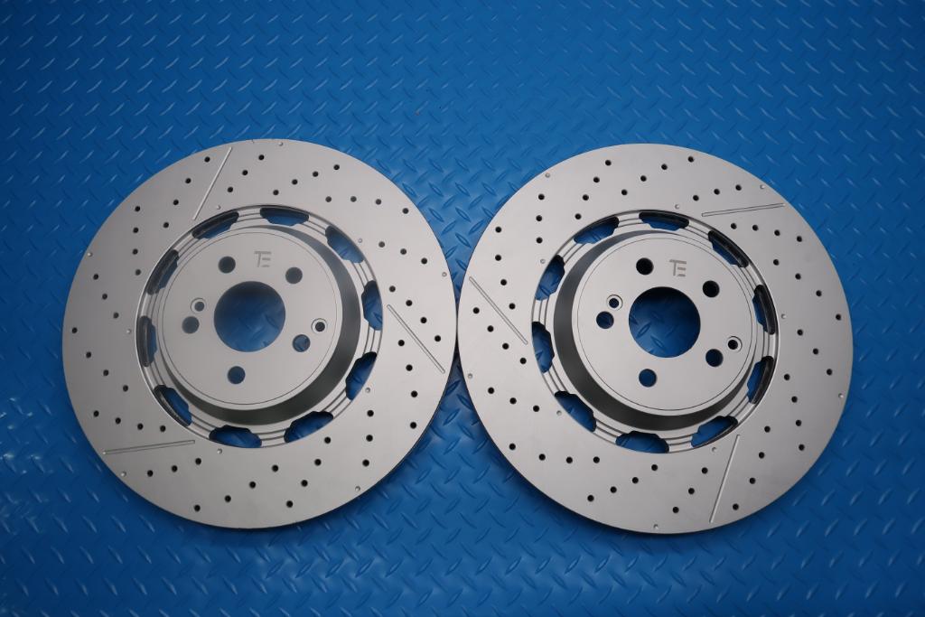 Mercedes E63 AMG S front brake disc rotors 2pcs TopEuro #12921