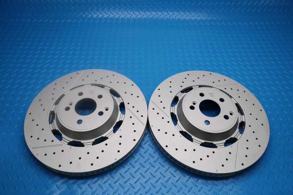 Mercedes E63 AMG S front brake disc rotors 2pcs TopEuro #12921